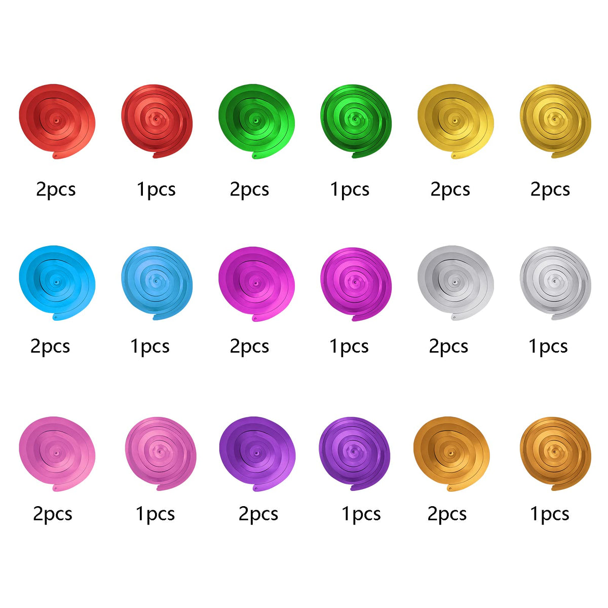 Colorful Ceiling Swirl Foil Decorations Hanging Plastic Streamer Themed Swirl Party Decoration for