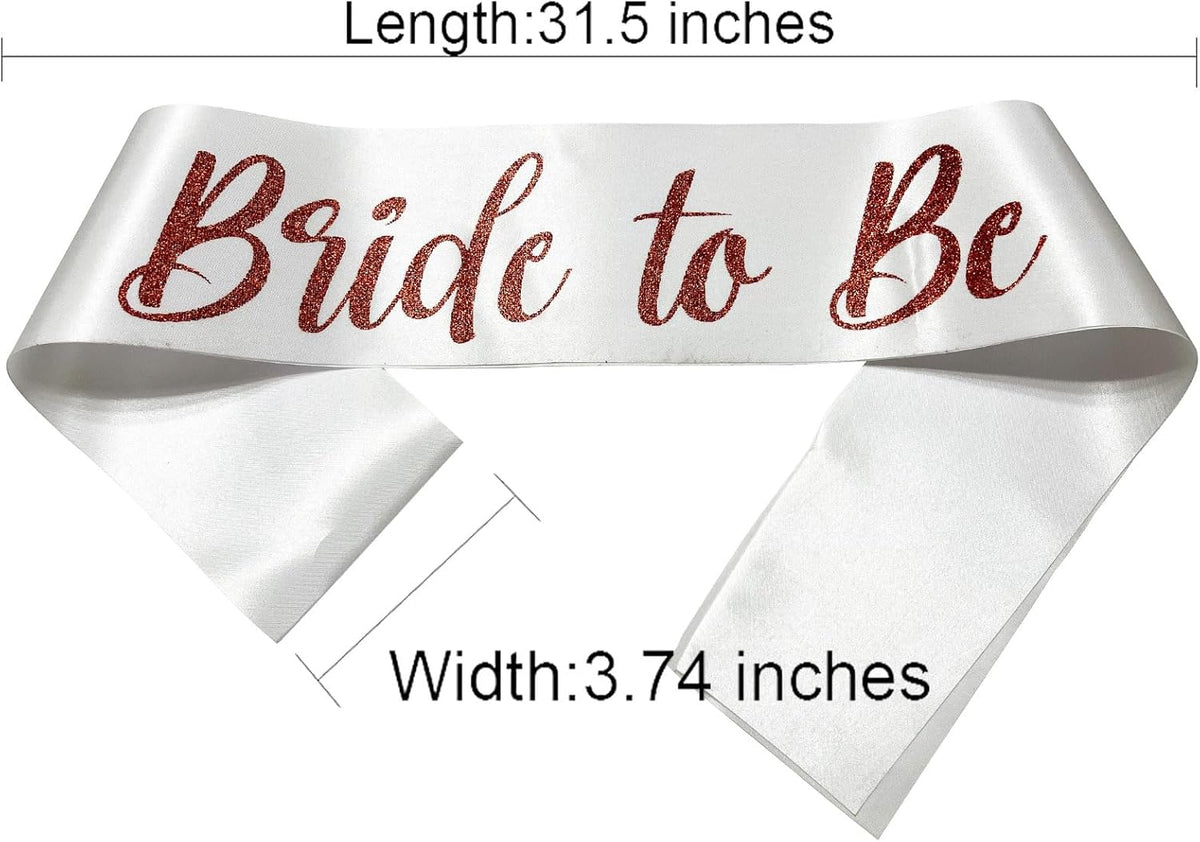 Bride to Be Sash, Bride Sash Bachelorette Party Bridal Shower Sashes Bachelor Decorations Just