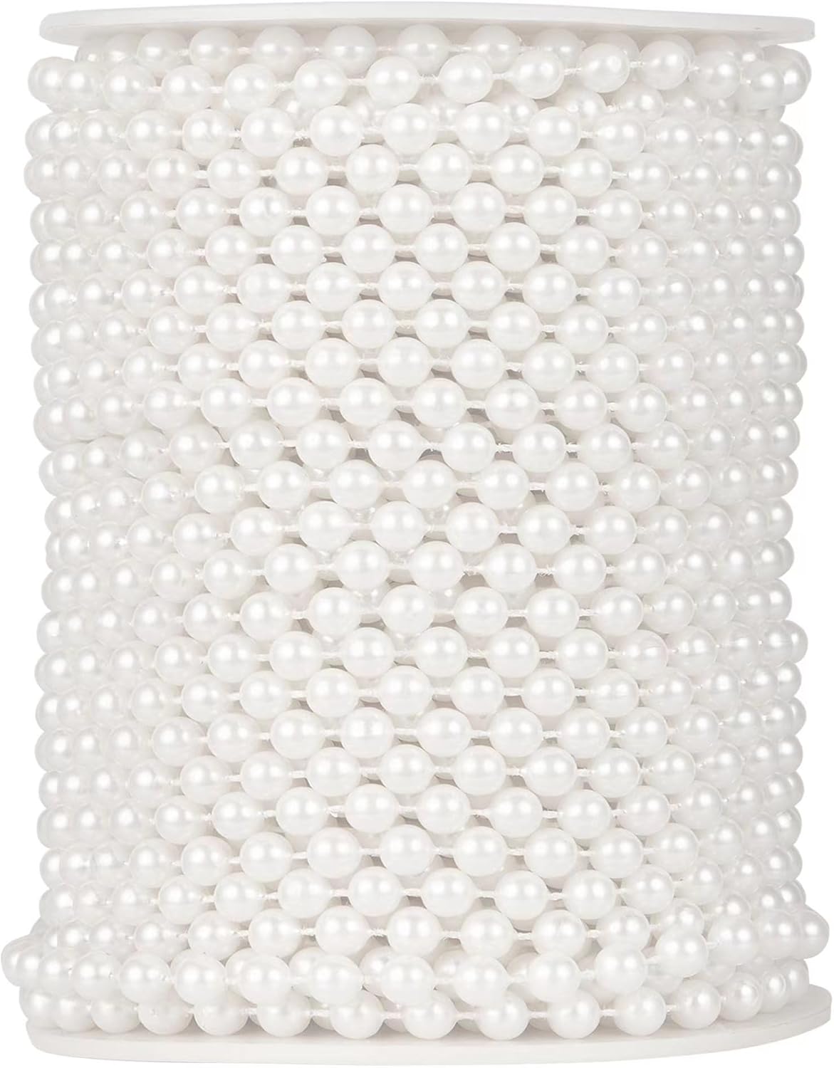 82 Feet Faux Pearl Beads Garland 6mm Craft String Pearls for Wedding Centerpiece Christmas Tree and