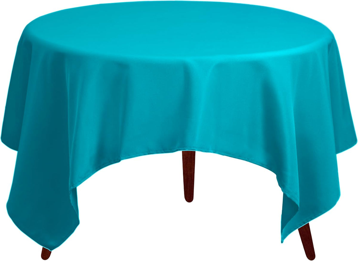 Gee Di Moda Square Tablecloth - 52 x 52 Inch Caribbean Table Cloth for Small Square or Round Tables