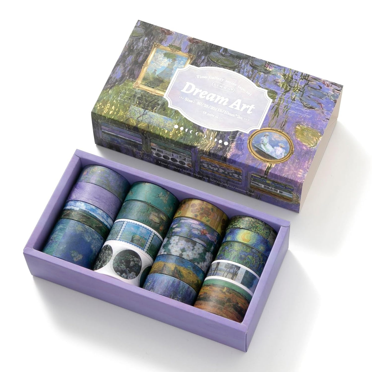 18 Rolls Washi Tape Set Art washi Tape for Crafts and Journaling Scrapbooking Supplies Scrapbook