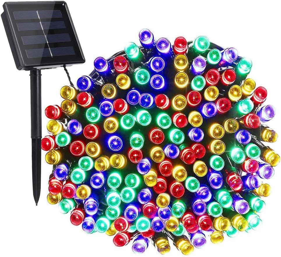 Toodour Solar Christmas Lights, 72ft 200 LED 8 Modes Outdoor Christmas String Lights, Waterproof