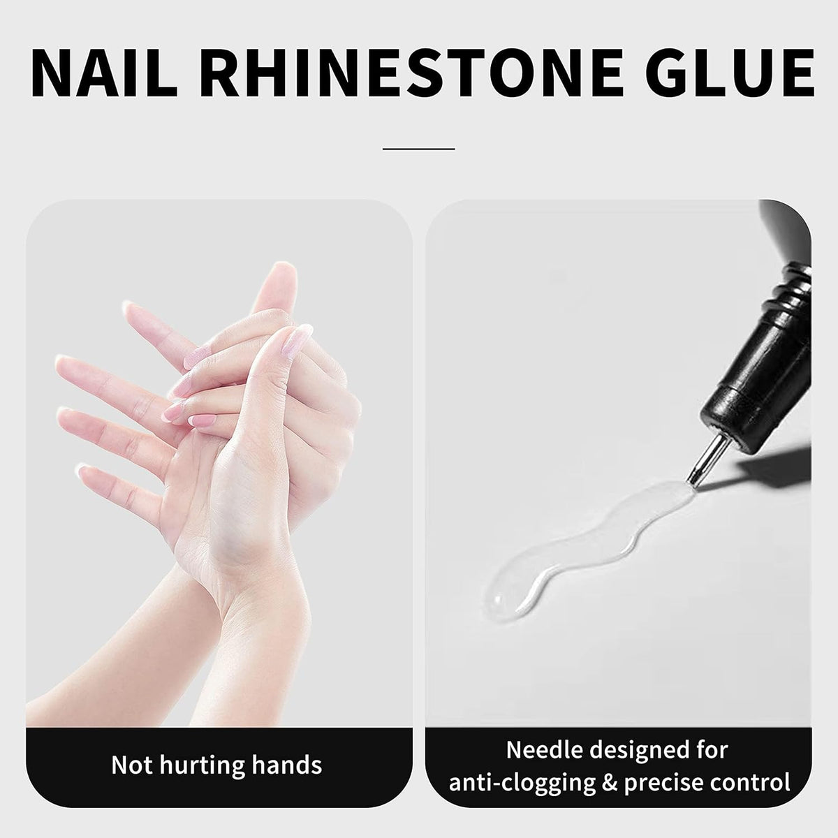 AIJIMEI 17g Nail Rhinestone Glue Nail Glue for Decorations Nail Charm 3D Nails Rhinestone Gel for