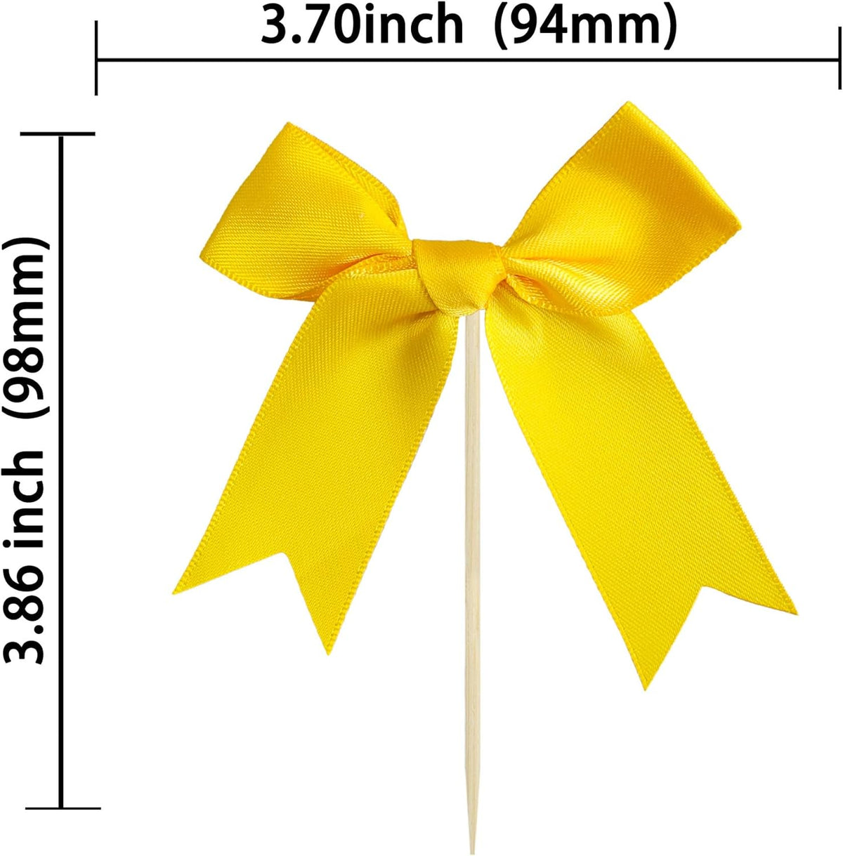Gyufise 24Pcs Bow Cupcake Toppers Coquette Bow Girls Birthday Cake Decorations Bowknot Cake Toppers
