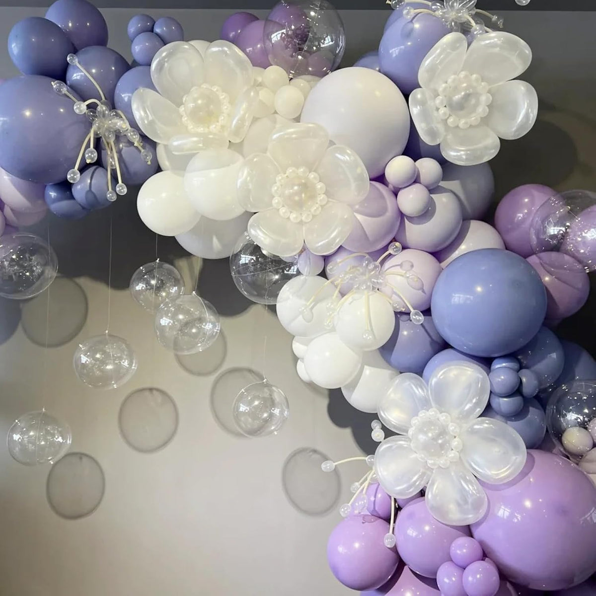 90pack Pastel Purple Balloons Different Size 18/12/10/5 Inch Pastel Purple Balloon Garland Arch Kit