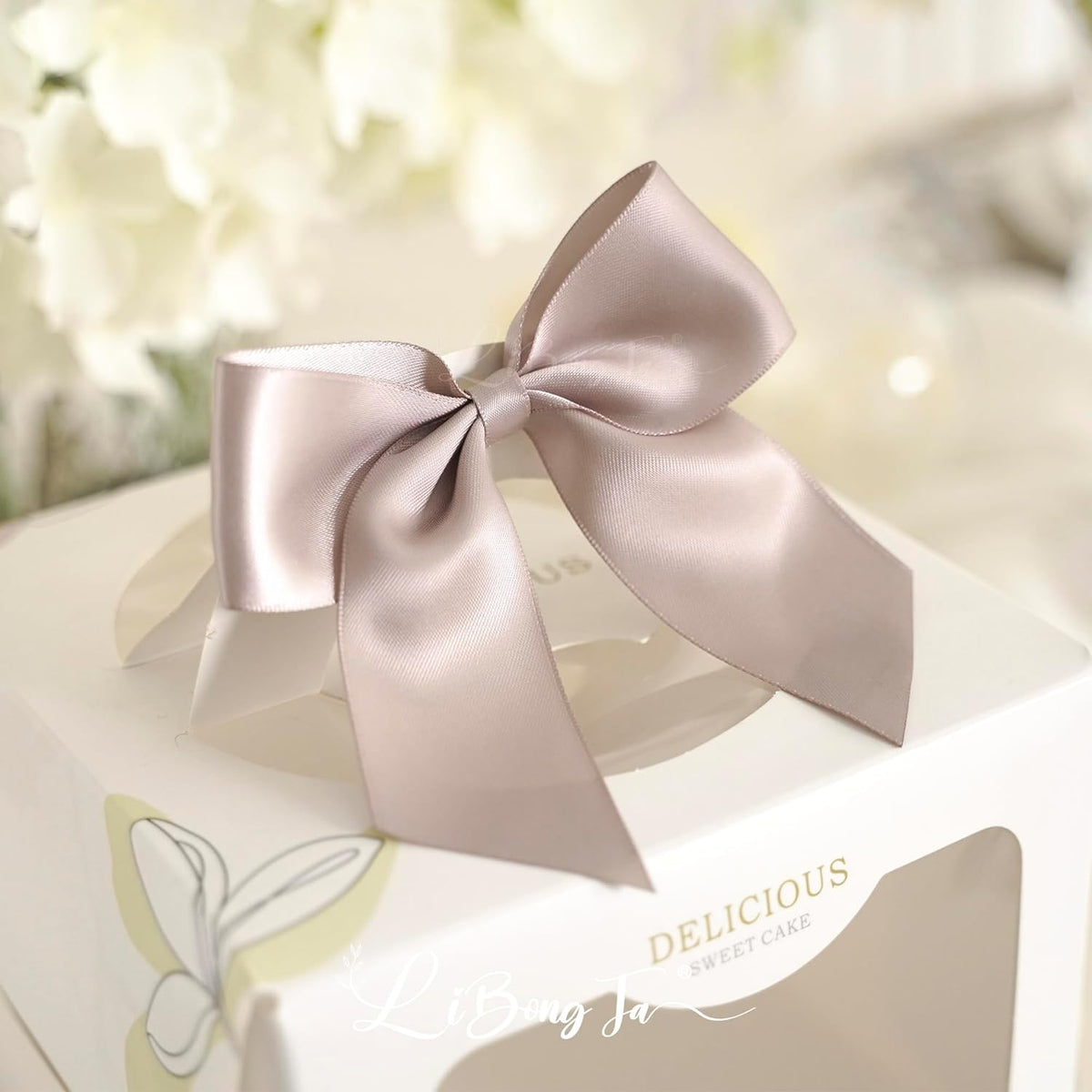 4.5" Satin Ribbon Dusty Rose Bows for Gift Wrapping, Twist Tie Bows, Cute Bows for Crafts, Party