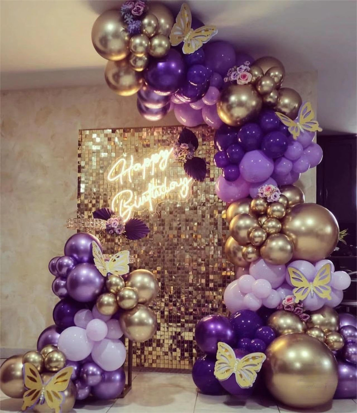 Purple Balloons Party Balloons 12inch 50Pcs 3.2g Latex Metallic Balloons Chrome Balloon Birthday