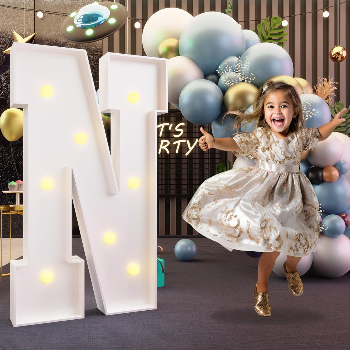 imprsv Marquee Light Up Letters, 3FT Marquee Letters for Birthday Baby Shower Wedding Decorations