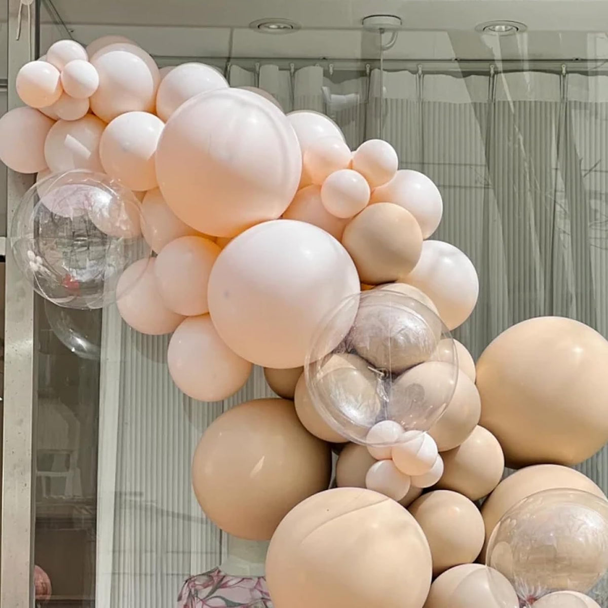 90pack Pastel Orange Balloons Different Size 18/12/10/5 Inch Orange Balloon Garland Arch Kit for