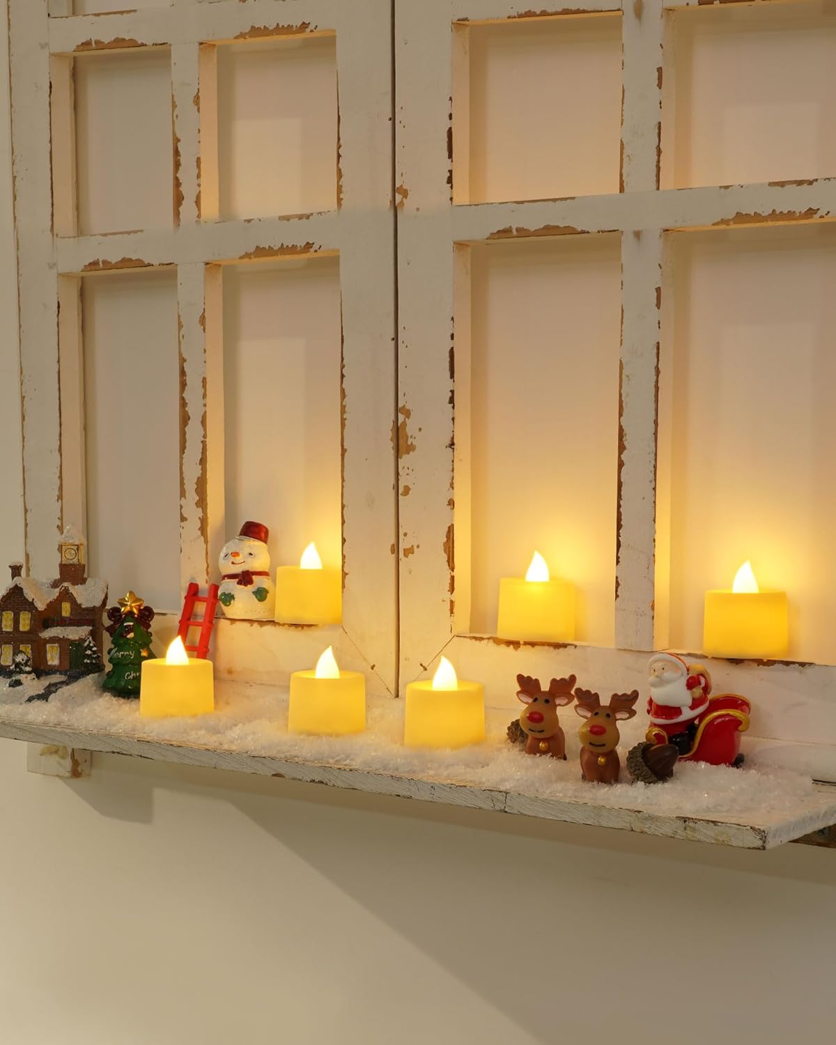 Amagic 24 Pack LED Tea Lights, Flameless Votive Candles, Lasting Electric Fake Small Candles