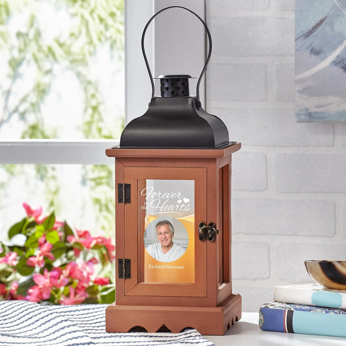 Let's Make Memories Personalized Memorial Lantern - Sympathy - Condolences - in Memory - LED Candle