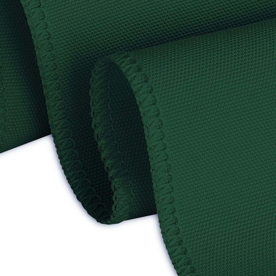 LTC LINENS 5 Pack 90 Inch Round Tablecloth Hunter Green - Wrinkle Resistant Table Cloth for Round