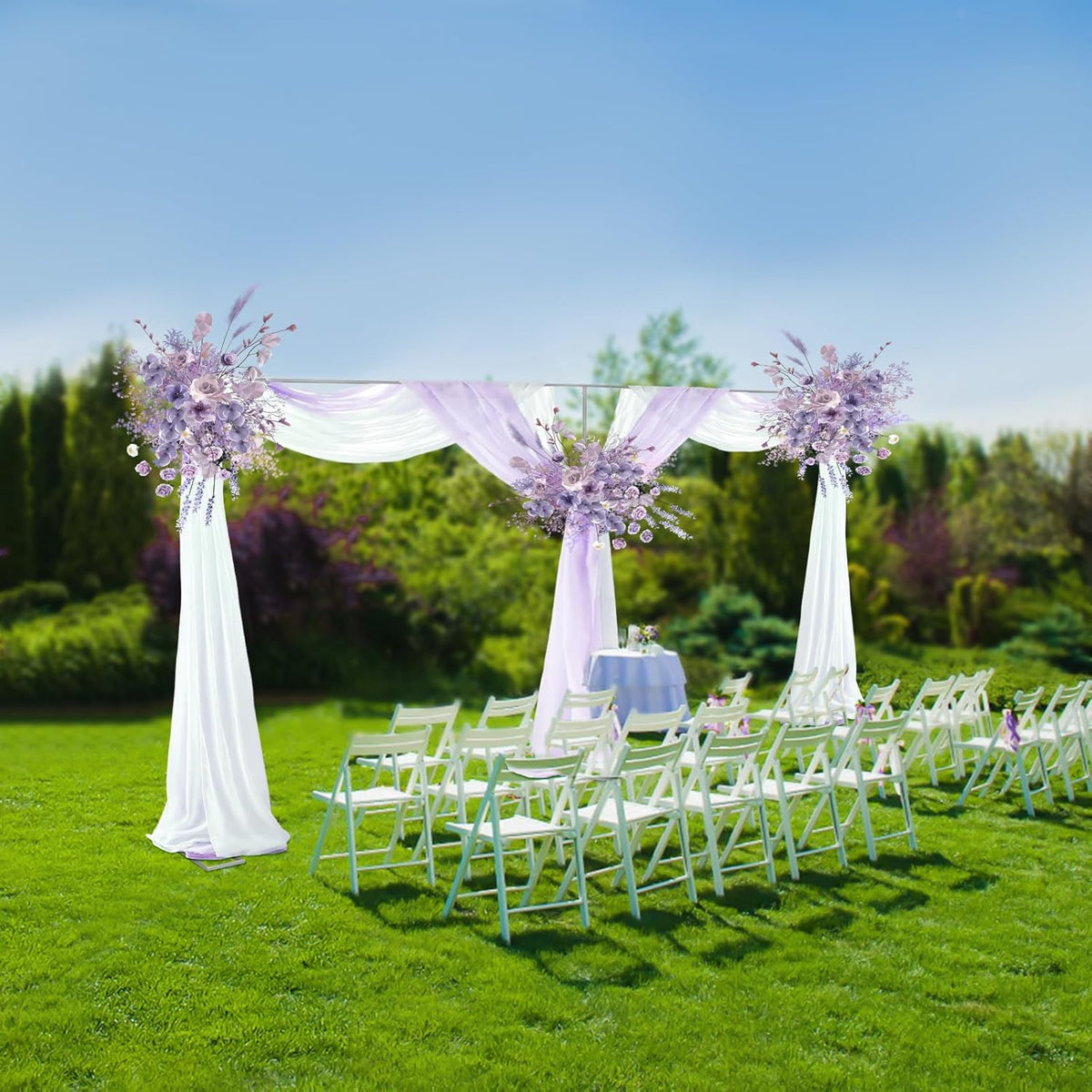 20ftx10ft Backdrop Stand Portable Pipe and Drape Poles Kit for Wedding Parties Curtains Stage