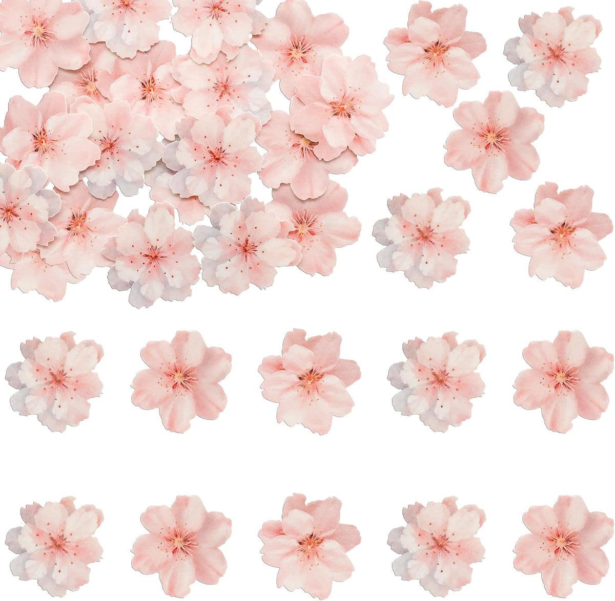 Ephlyn 54Pcs Edible Cherry blossom Cupcake Toppers Spring Bridal Engagement Baby Shower Birthday
