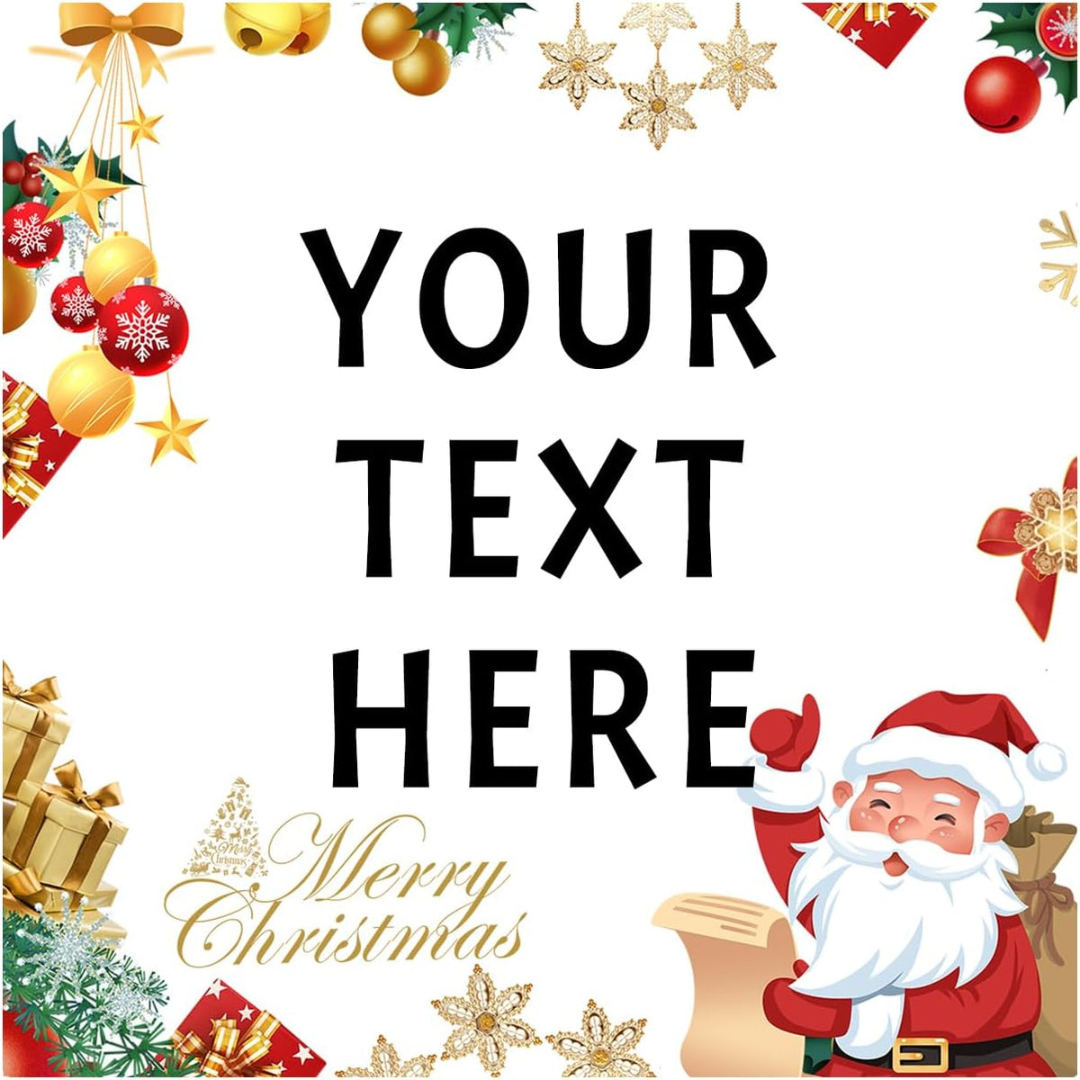 100-1000pcs Custom Stickers Merry Christmas Stickers Personalized Labels Adhesive Xmas Decorative