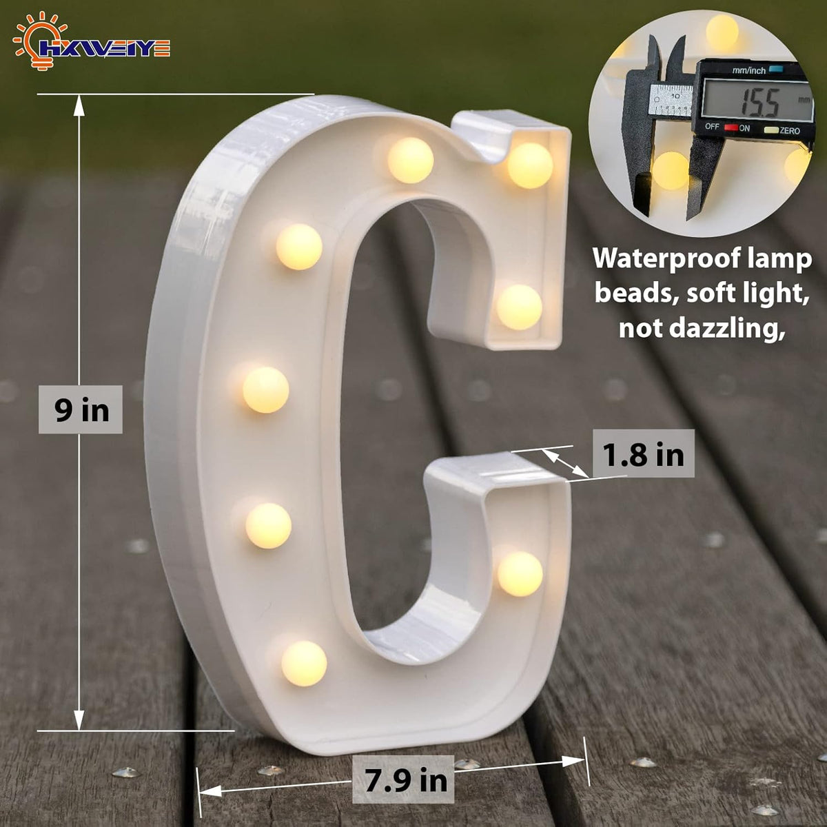 HXWEIYE LED Marquee Letters Lights Sign - 26 Alphabet & Number 0-9 Warm White Led Letters for Bar