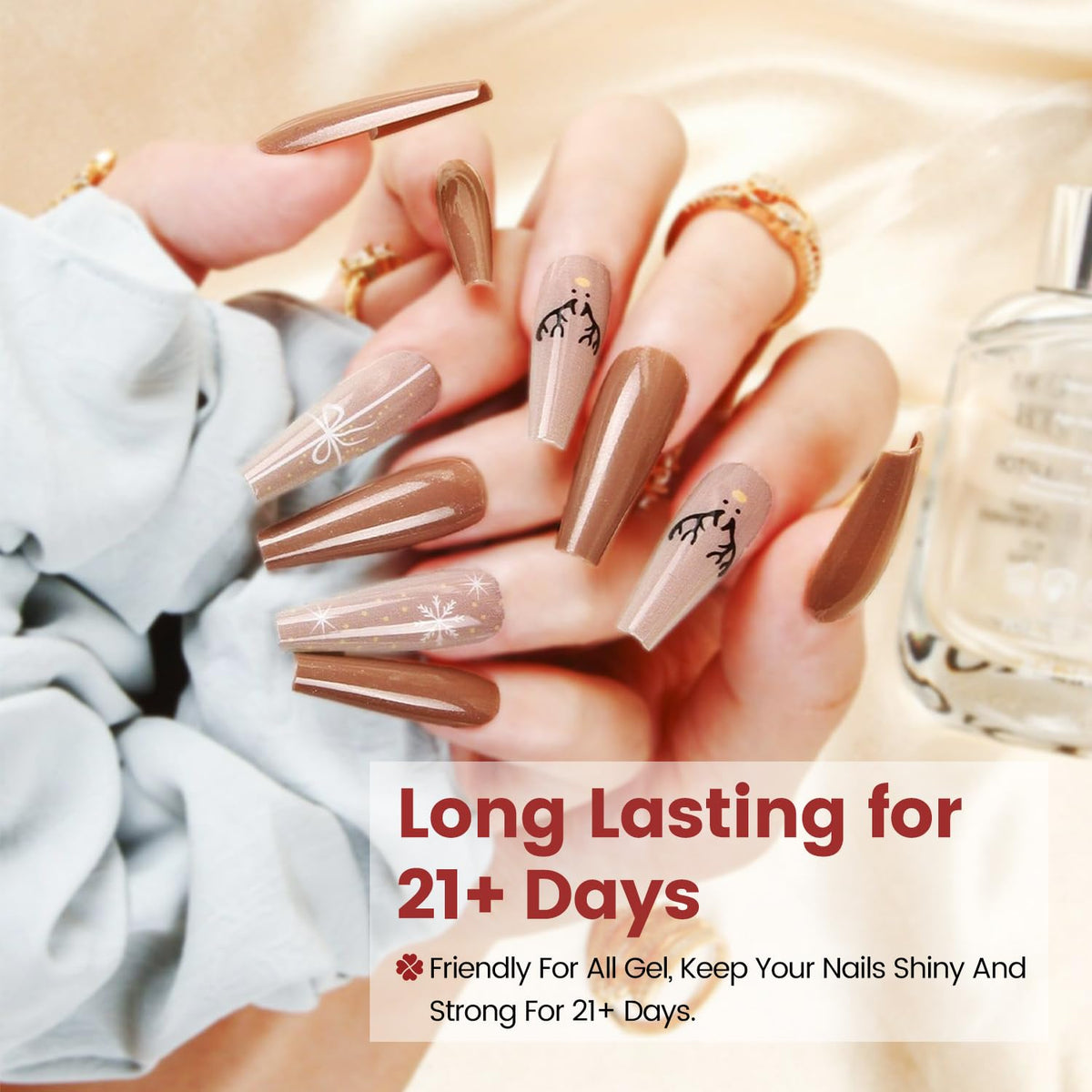 JODSONE 15ML Top Coat Gel Polish High Gloss Shine Finish Long Lasting Gel Nail Polish Professional