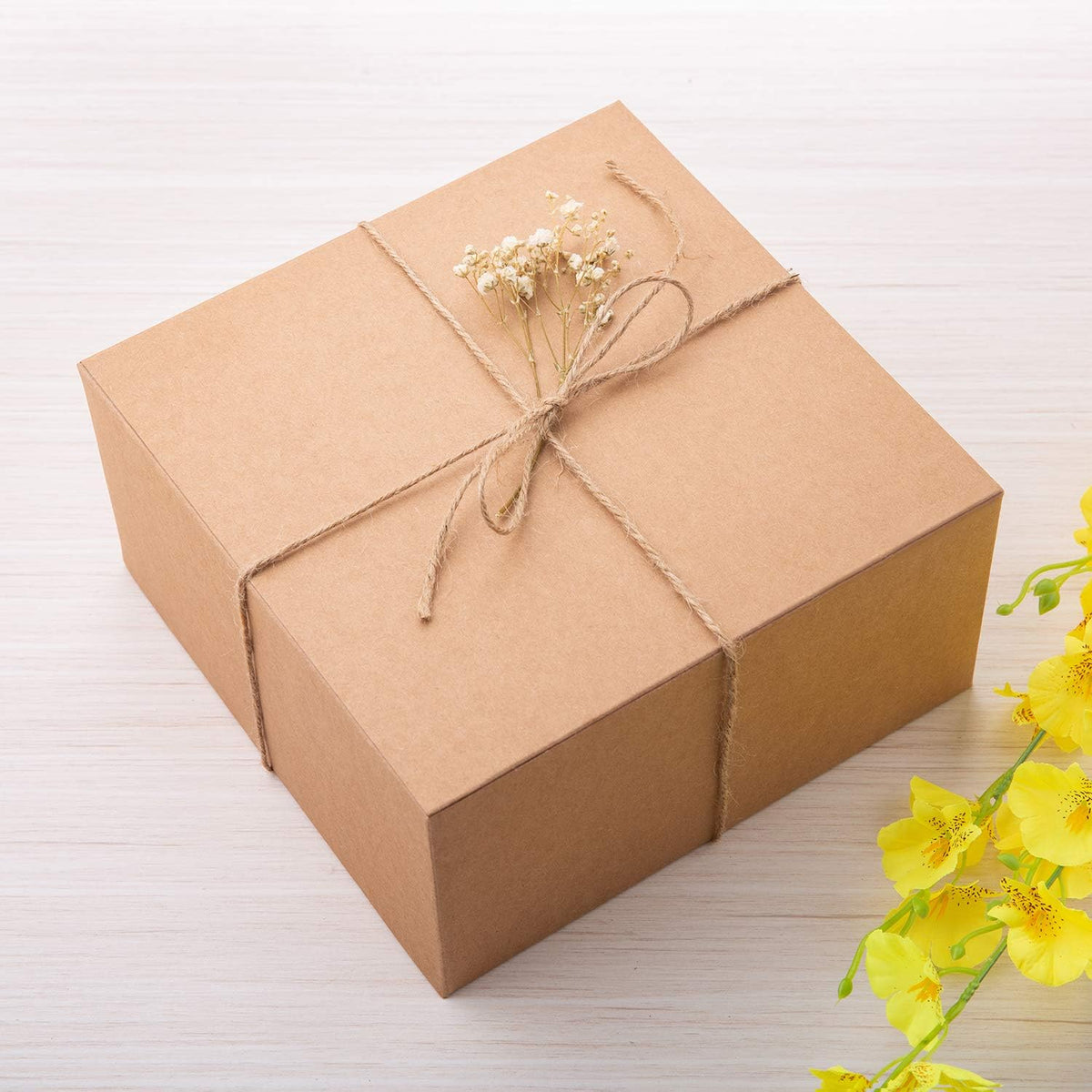 GEFTOL Gift Box 10 Pack 8 x 8 x 4 inches Fold Box Paper Gift Box Bridesmaids Proposal Box for