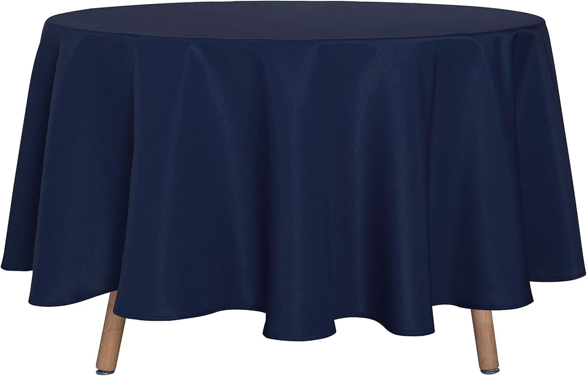 sancua Round Tablecloth - 90 Inch - Water Resistant Spill Proof Washable Polyester Table Cloth
