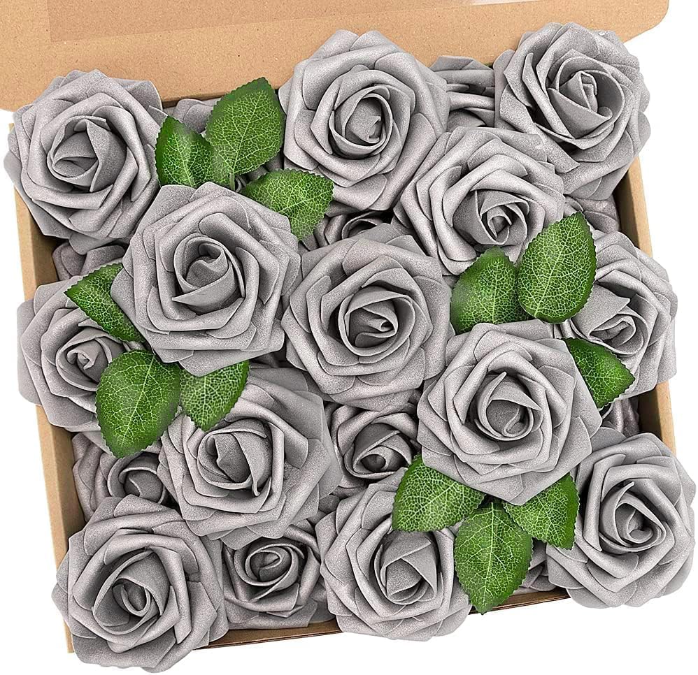 N&T NIETING Artificial Flowers, Fake Flowers Roses Perfect for DIY Wedding Bridal Bouquets