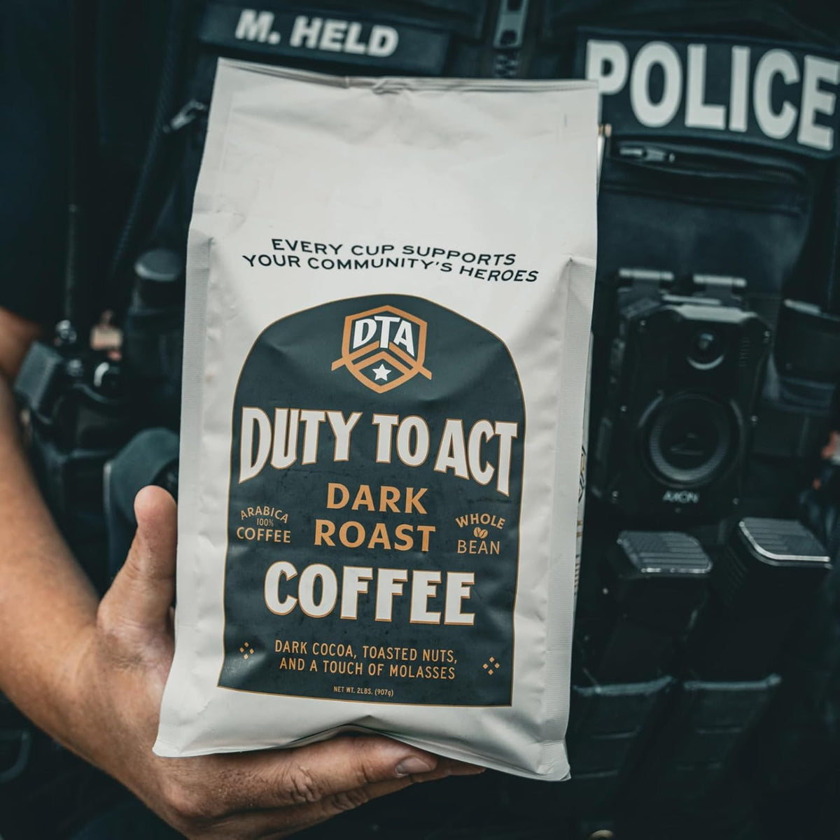 Duty to Act Dark Roast Whole Coffee Beans, 2 lbs (Pack of 1)