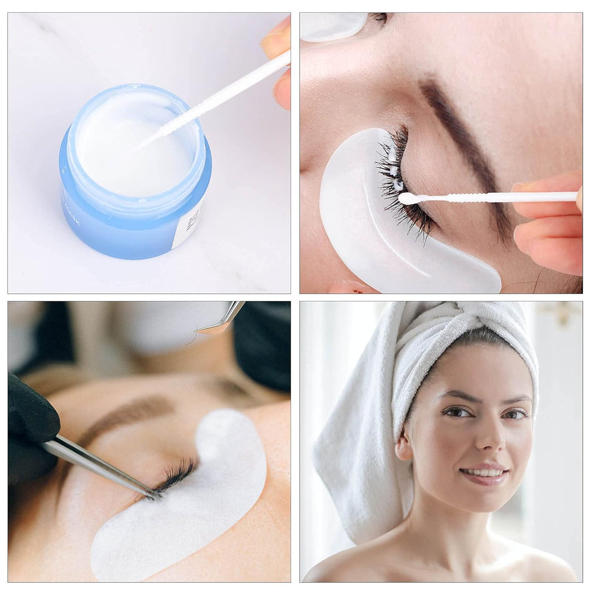 200 Pieces Disposable Micro Brush Applicator Microswabs for Eyelash Extension Removing Tools, Mini