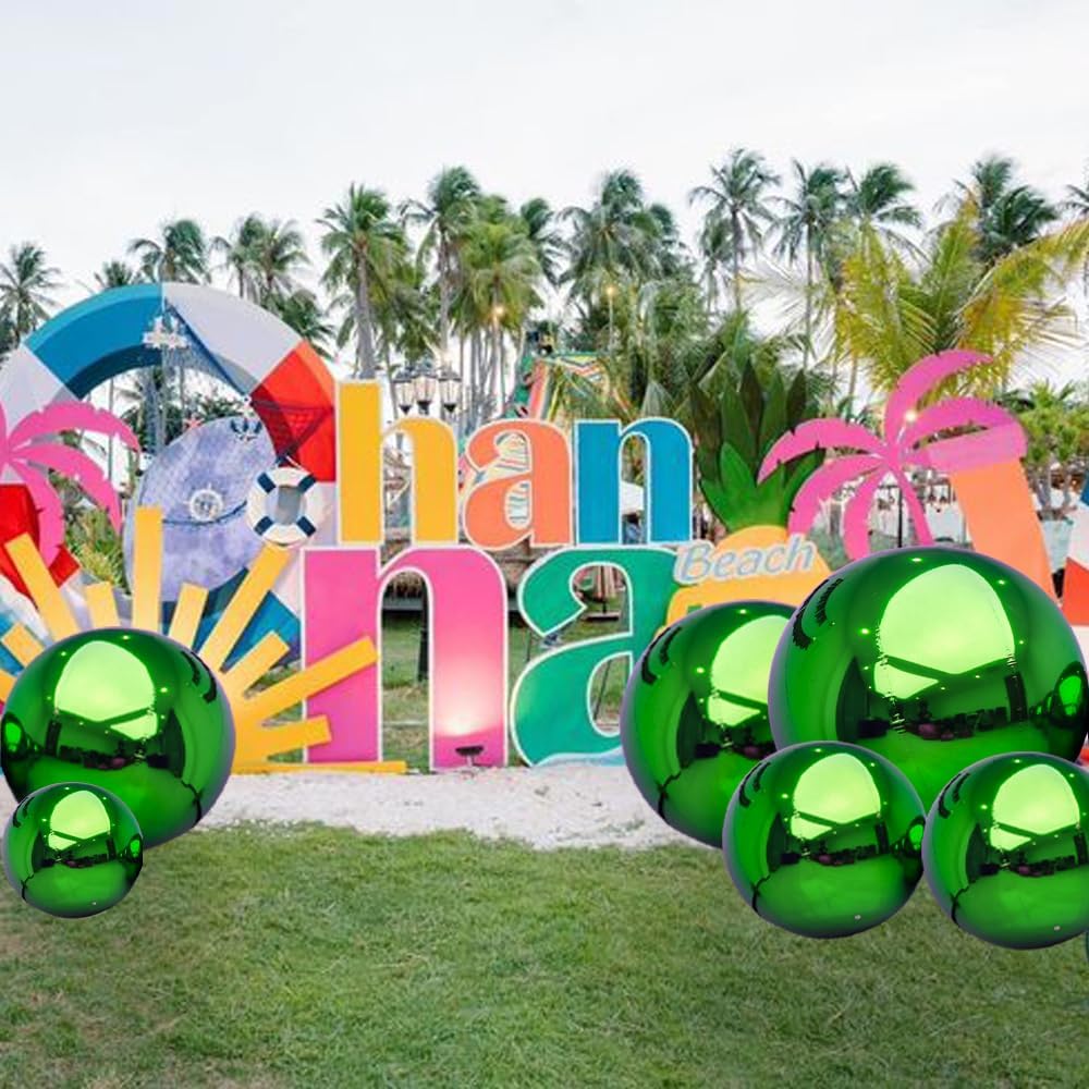 Inflatable Mirror Ball Set - Airtight PVC Spheres for Parties, Weddings, and Events. Perfect for