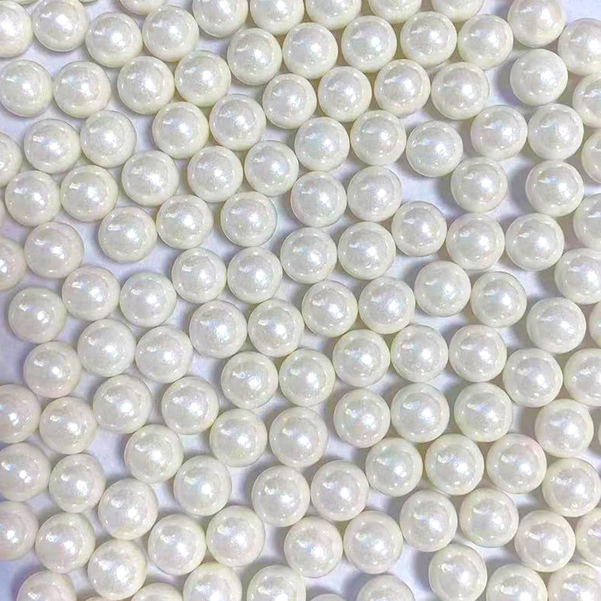 Sentovac 10mm White Pearl Sprinkles Large Edible Cake Decorating Sugar Candy Cookie Cake Cupcake