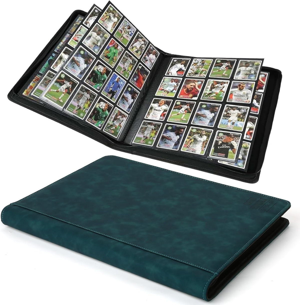 Premium Ringless Trading Card Binder - 1024 Capacity, 16 Side-Loading Pockets per Page, Archival