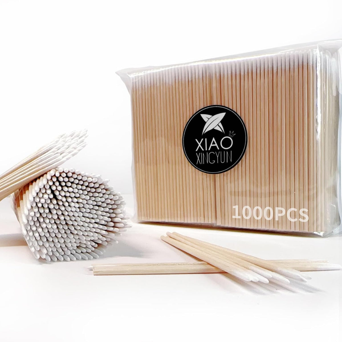 1000PCS Pointed Cotton Swabs - Precision Tip Cotton Swabs - 4 Inch Microblading Cotton Swabs