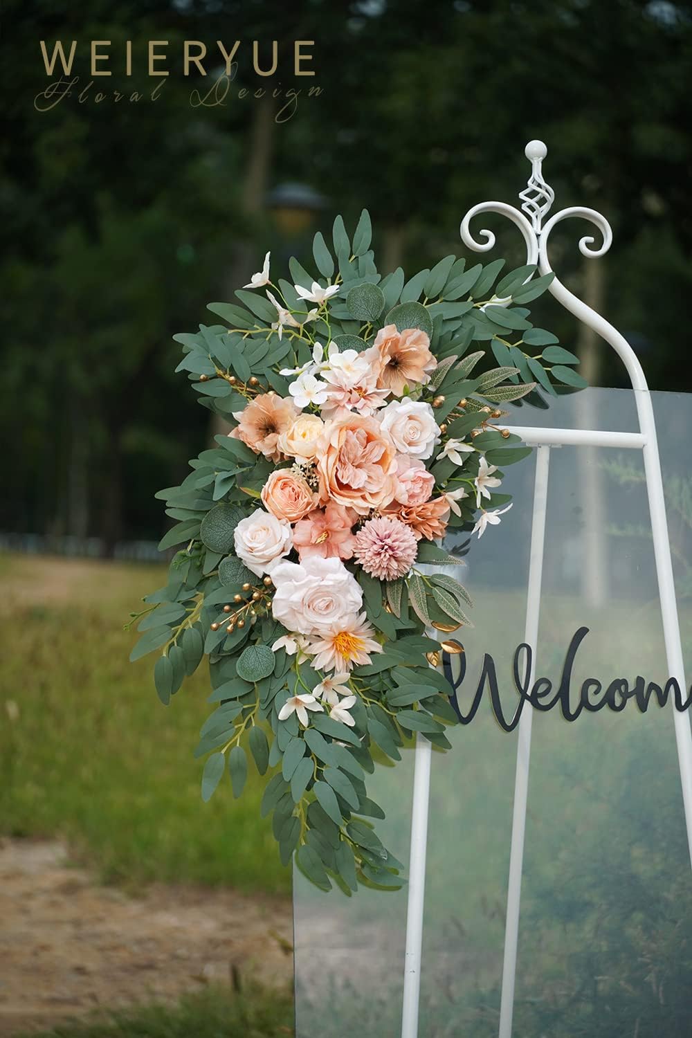 Artificial Wedding Arch Flowers Kit(Pack of 2) for Wedding Arch, Bridal Shower, Ceremony and