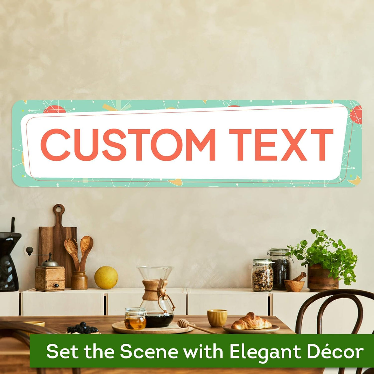 Custom Sign, Custom Street Sign, 11 Font Colors, 13 Font Styles, 4 Hole Options, 22 Sizes, 12x48