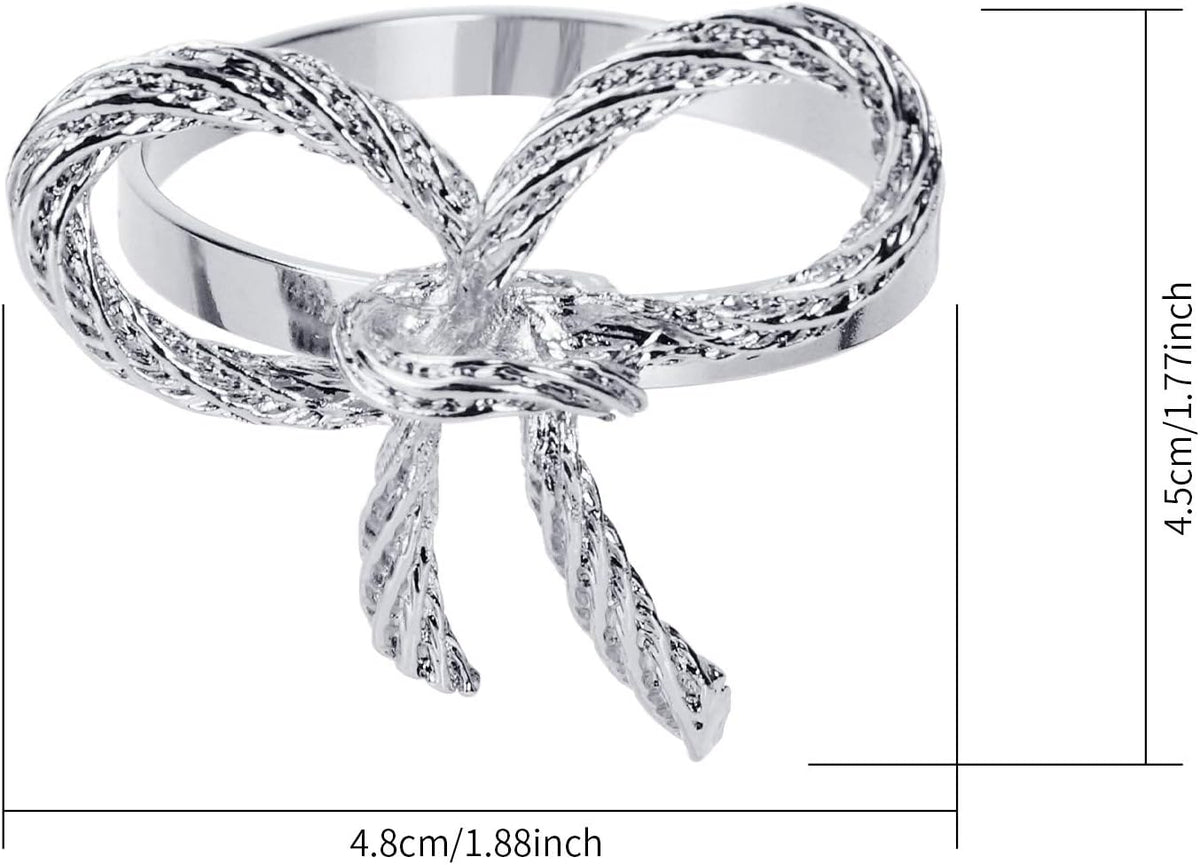 Pack of 18 Napkin Rings Alloy Hollow Out Flower Napkin Holder Dinning Table Napkin Ring for Dinner