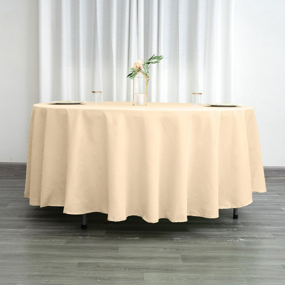 Efavormart Round Tablecloth, 108 Inch Stain & Wrinkle Resistant Washable Table Cloth, Decorative
