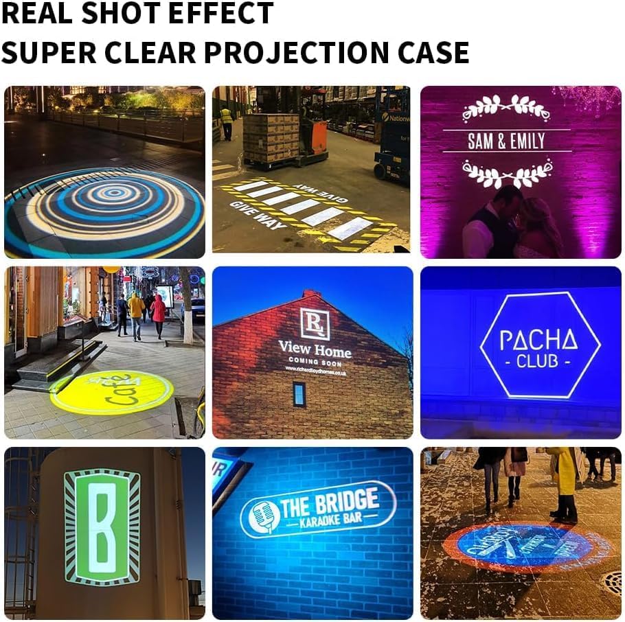 GOBO Projector Custom Logo Projector Lights for Store Business or Outdoor Wall Street Waterproof