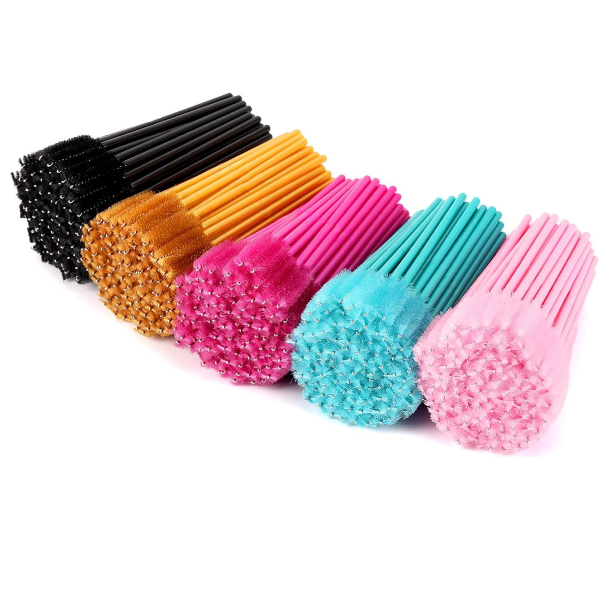 Tbestmax 500 Disposable Mascara Wands Eyelash Brush Spoolies for Eyebrow Eye Lash Extension, Makeup