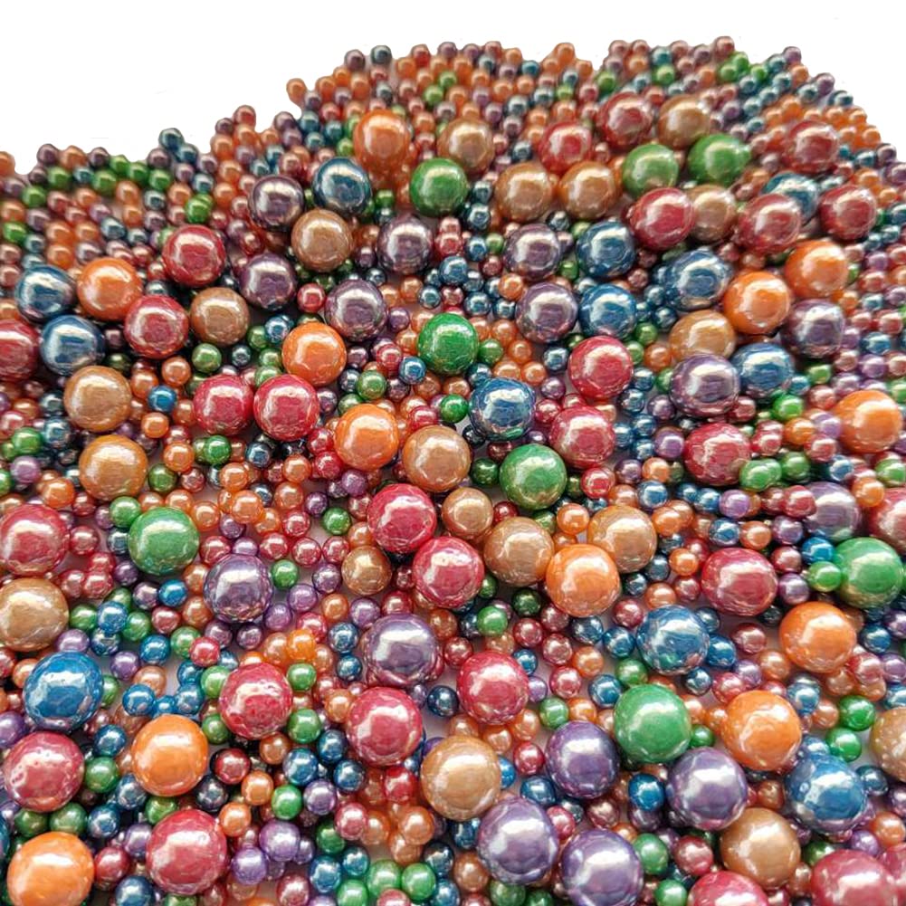 Edible Deep Colorful Sugar Pearls Candy Sprinkles 120G/ 4.23Ounce Baking Cake Sprinkles Cupcake and