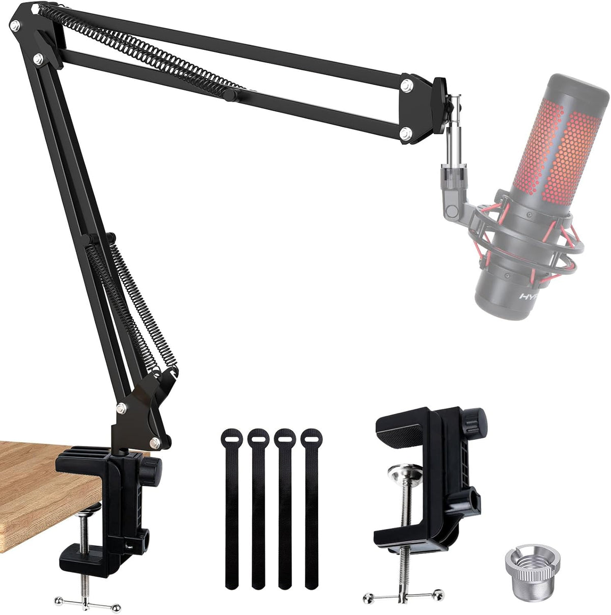 QuadCast Boom Arm, Mic Arm for Blue Yeti HyperX QuadCast SoloCast Fifine AM8 and Most Microphone
