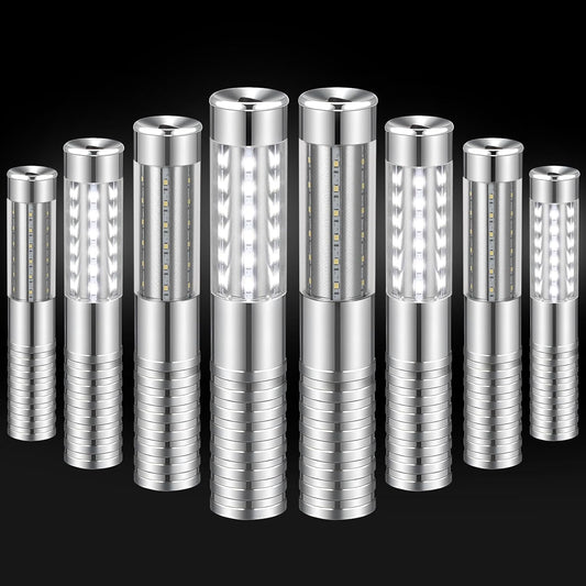 8 Pieces LED Strobe Baton Light Rechargeable Bottle Service Sparklers Stick Reusable Champagne