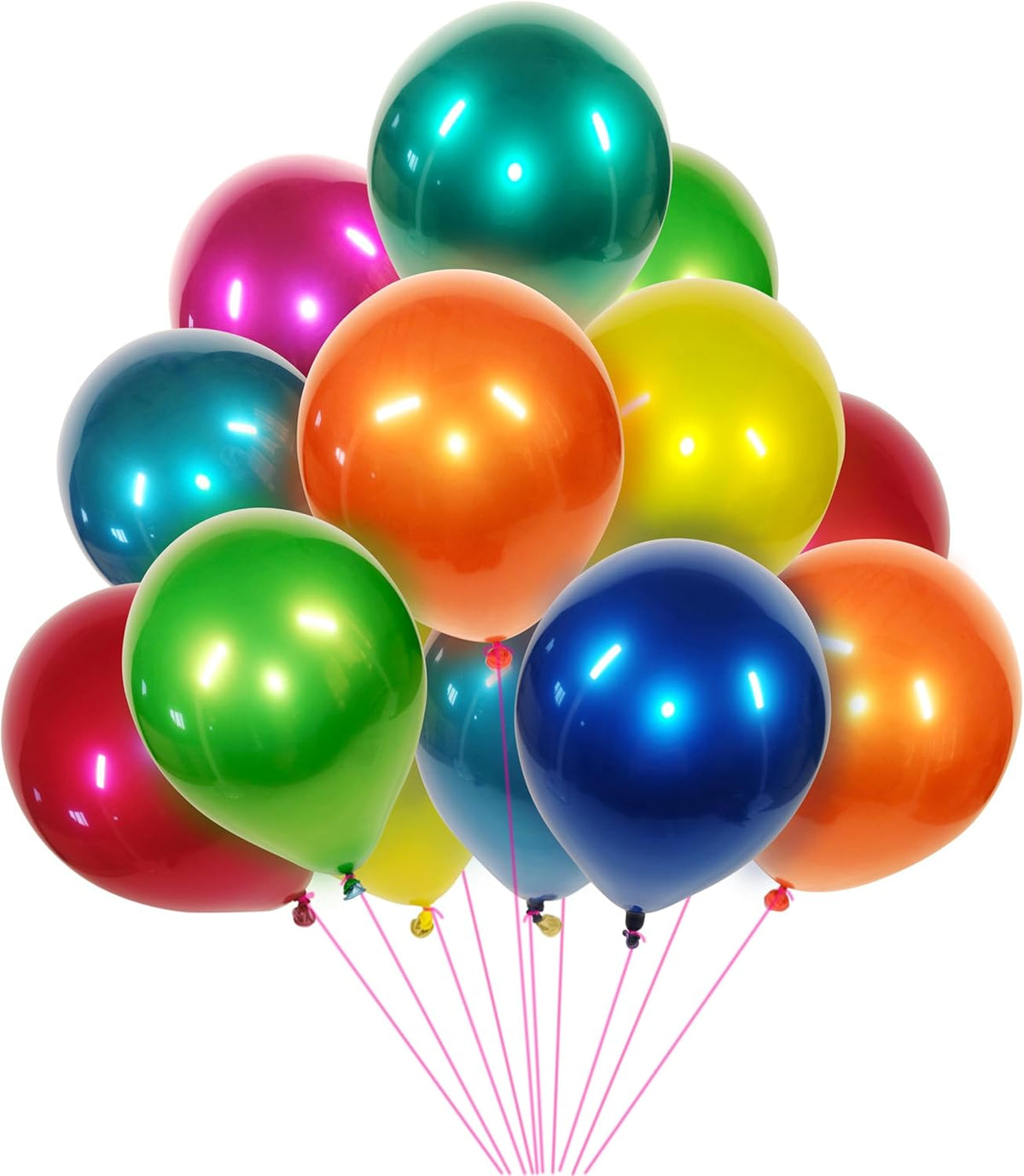 Metallic colored balloons 50 pcs 10 inch multicolor balloons Double layer colorful balloons are