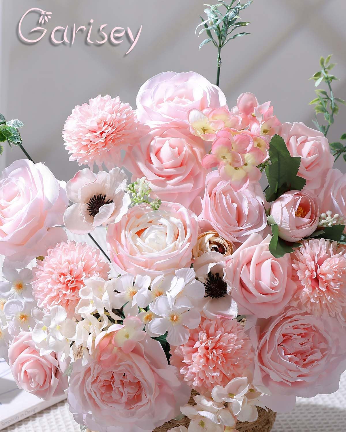 Artificial Flowers Combo for DIY Wedding Bouquets Combo Centerpieces Arrangements Party Bridal Baby