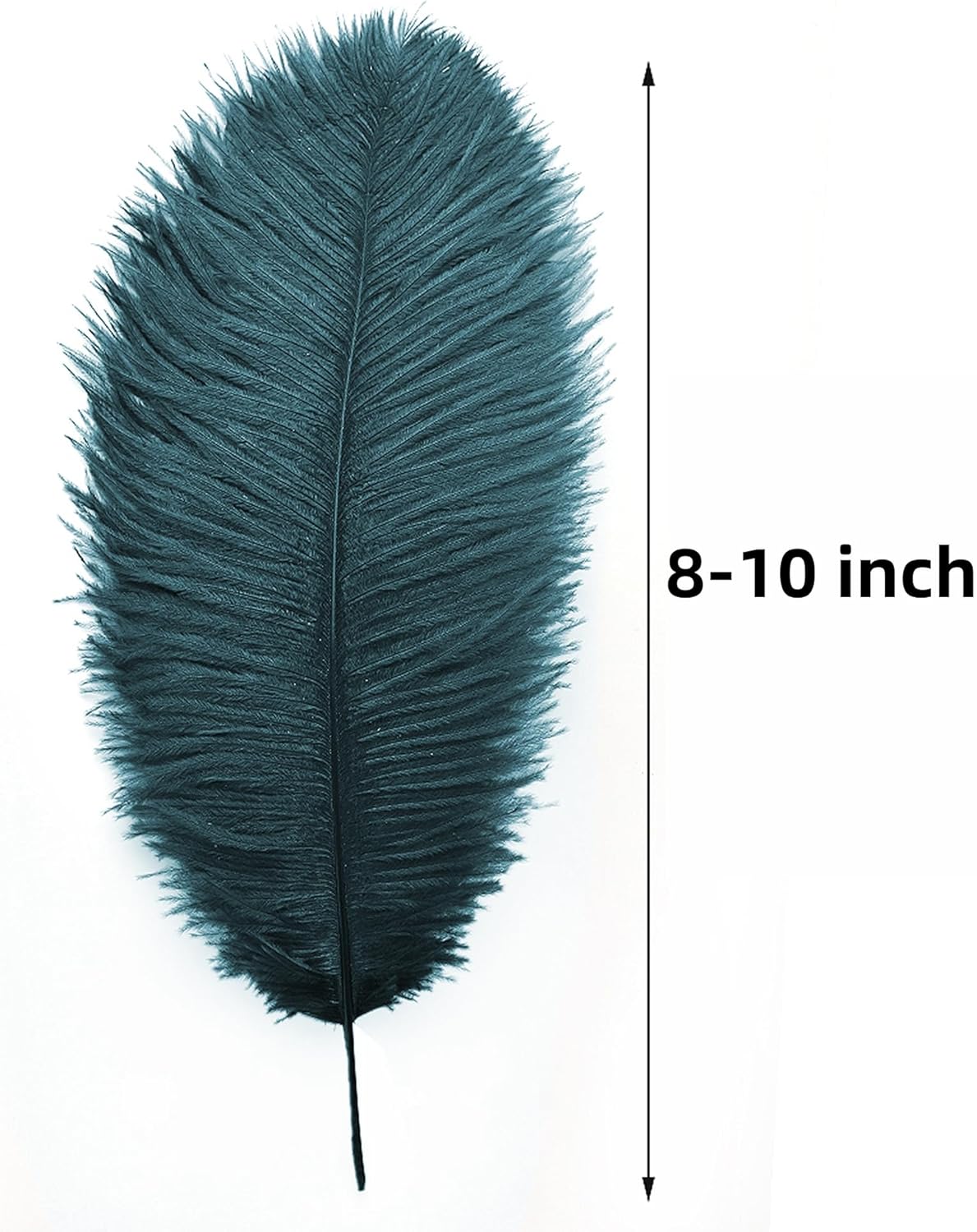 Ballinger Teal Ostrich Feathers Bulk - 24Pcs 8-10inch Feathers for Party Centerpieces,DIY Crafts