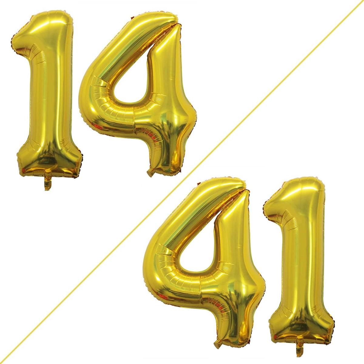 GOER Number 14 Balloons for 14th Birthday Sweet 14 Party Decorations,42 Inch Jumbo Foil Helium 41