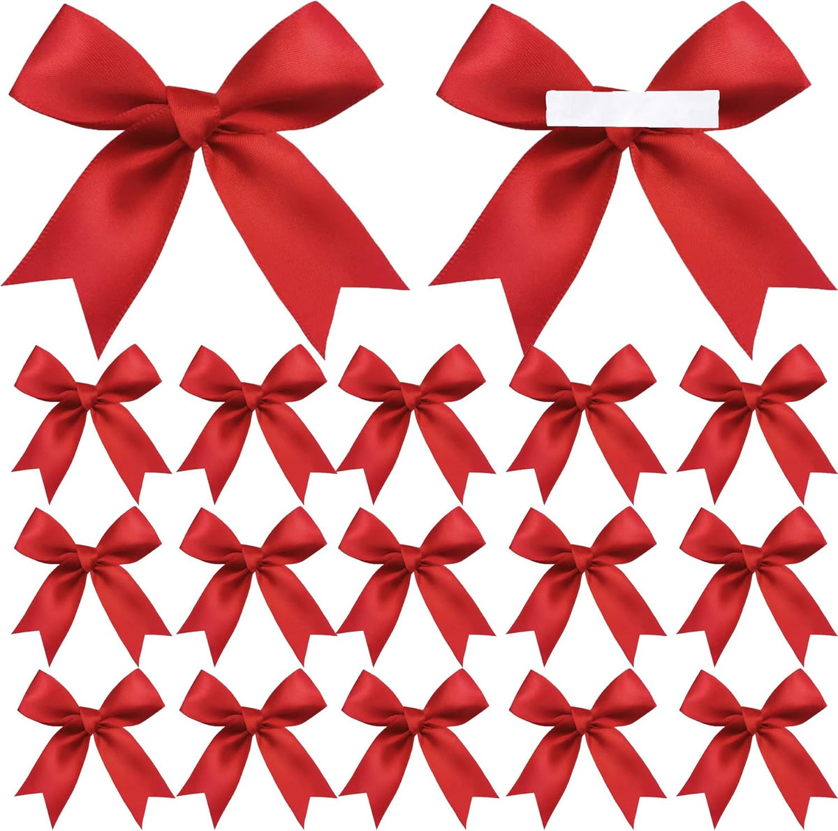 50 Pieces Gift Wrap Bows Premium Satin Ribbon Bows 3.3 Inch Craft Bows for Gift Wrapping DIY Treat