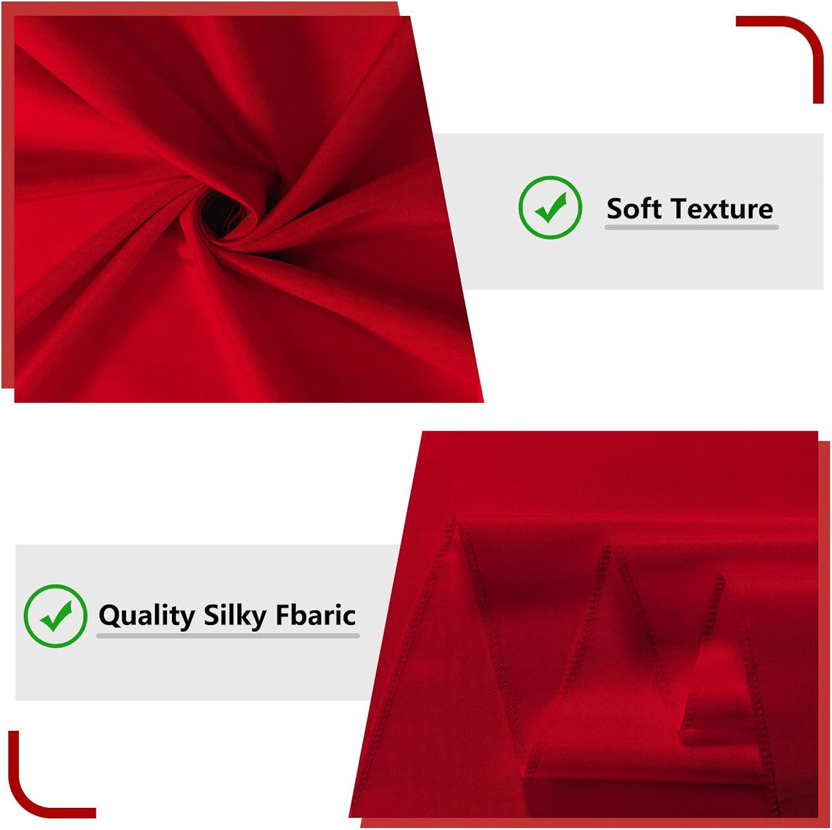 10ft x 7ft Red Backdrop Curtains for Party Valentine's Day Arch Stage Wedding Ceremony Curtains