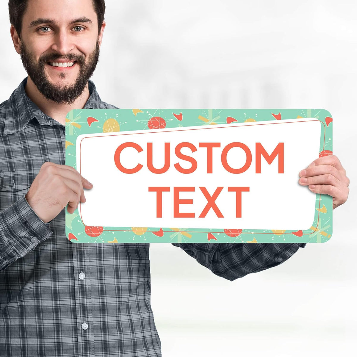 Custom Sign, Custom Street Sign, 11 Font Colors, 13 Font Styles, 4 Hole Options, 22 Sizes, 9x18