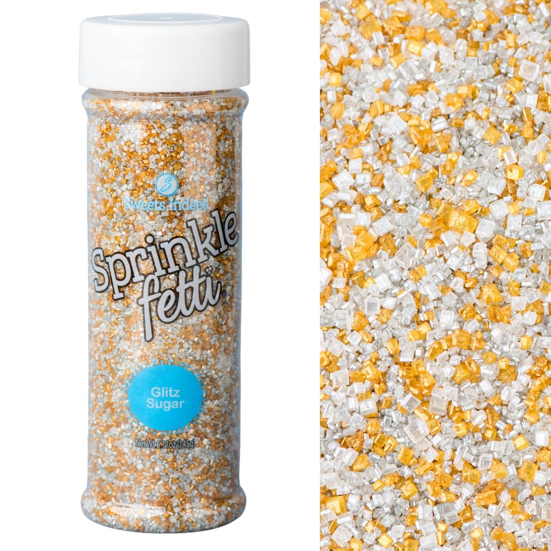Sweets Indeed Sprinkles, Edible Sprinkle Sugar Mix, Perfect for Cake Decorations, Baking, Ice