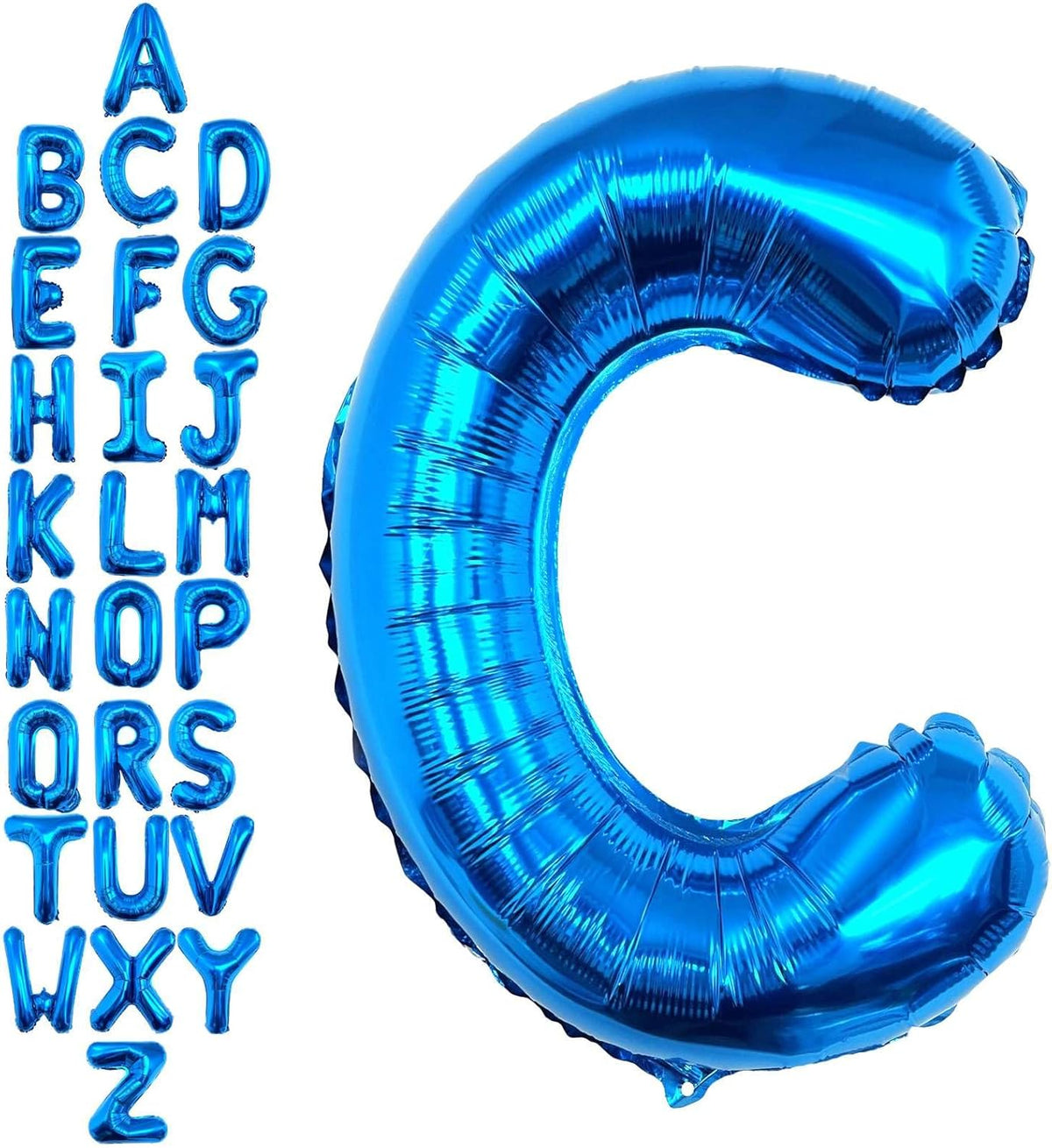40 Inch Blue Letter C Balloons, DIY Phrase Foil Alphabet Letter C Balloons DIY Word C Banner for