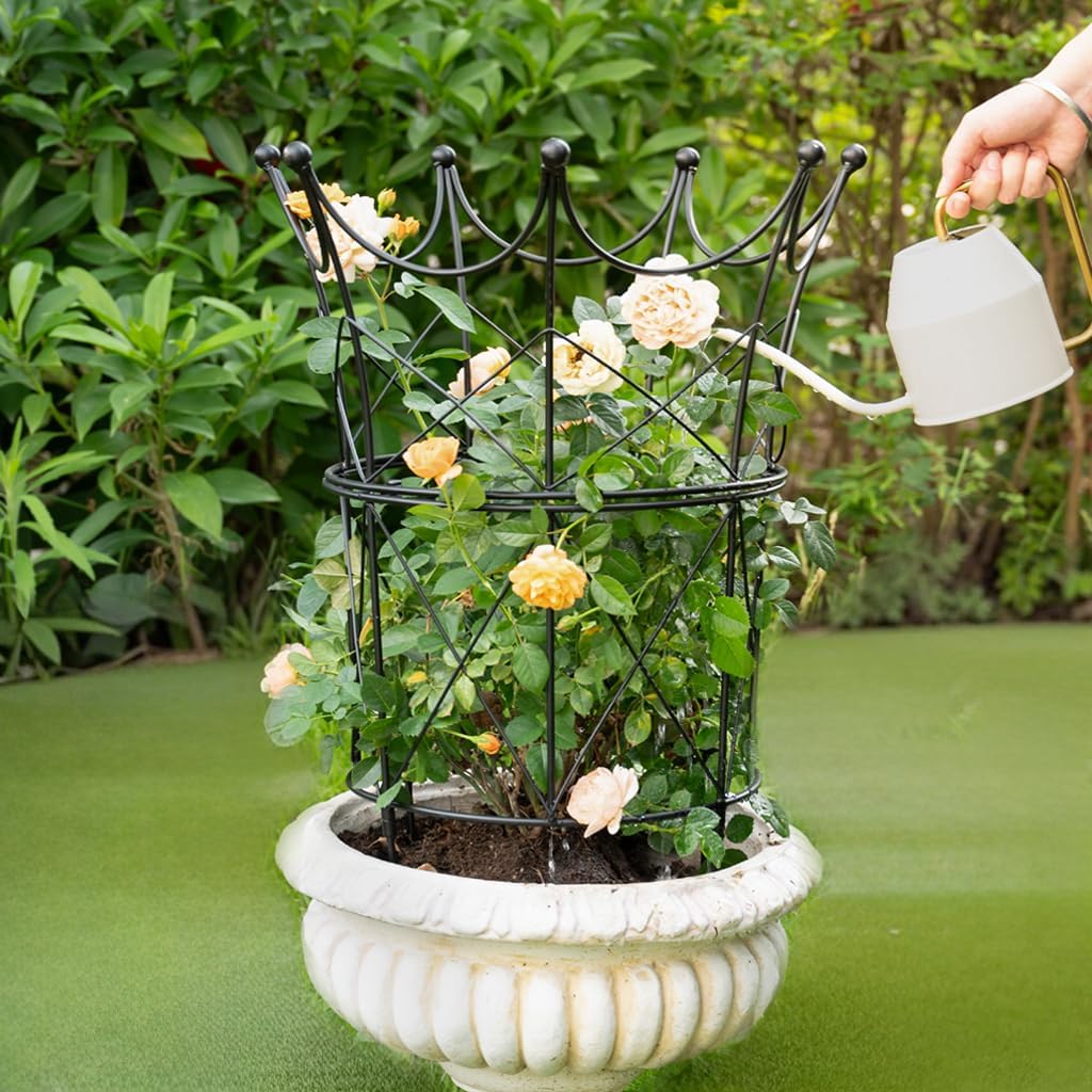 Large Obelisk Trellis for Plant Supports 18.5in x 22.9in - Durable Metal Garden Support Cage for