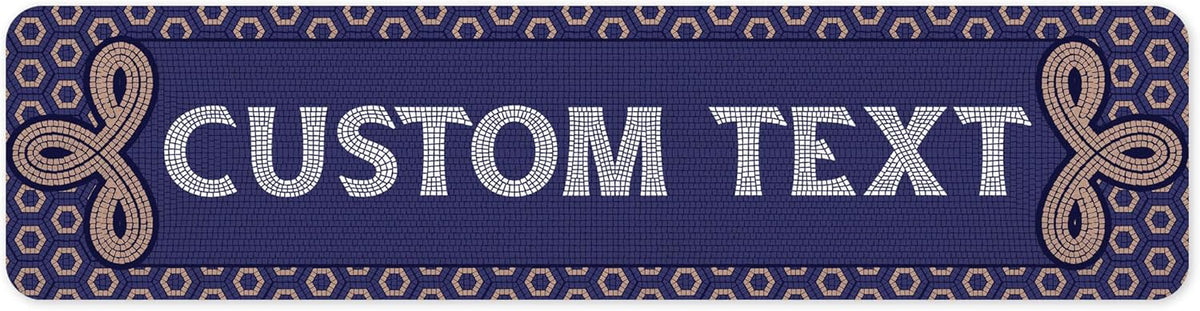 Custom Sign, Custom Street Sign, 11 Font Colors, 13 Font Styles, 4 Hole Options, 22 Sizes, 12x48